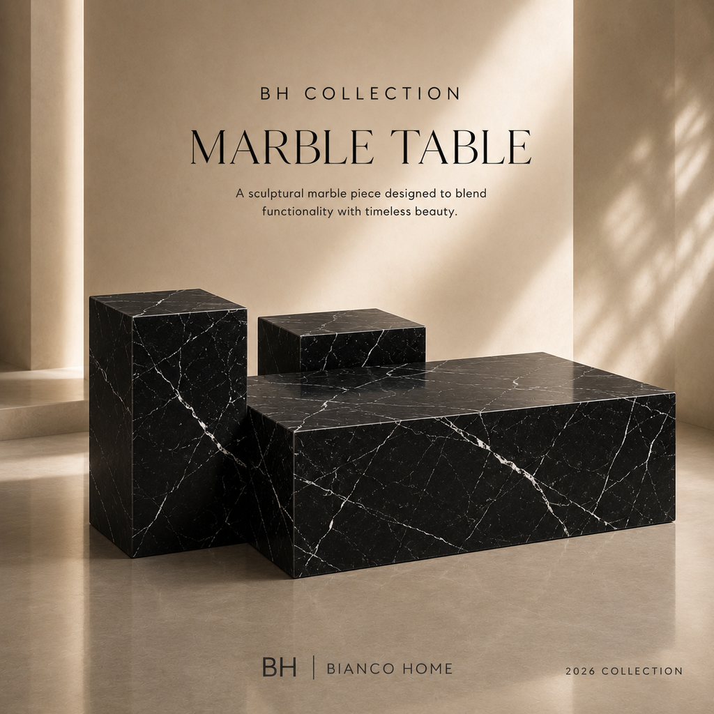 Set of 3 Marble Tables