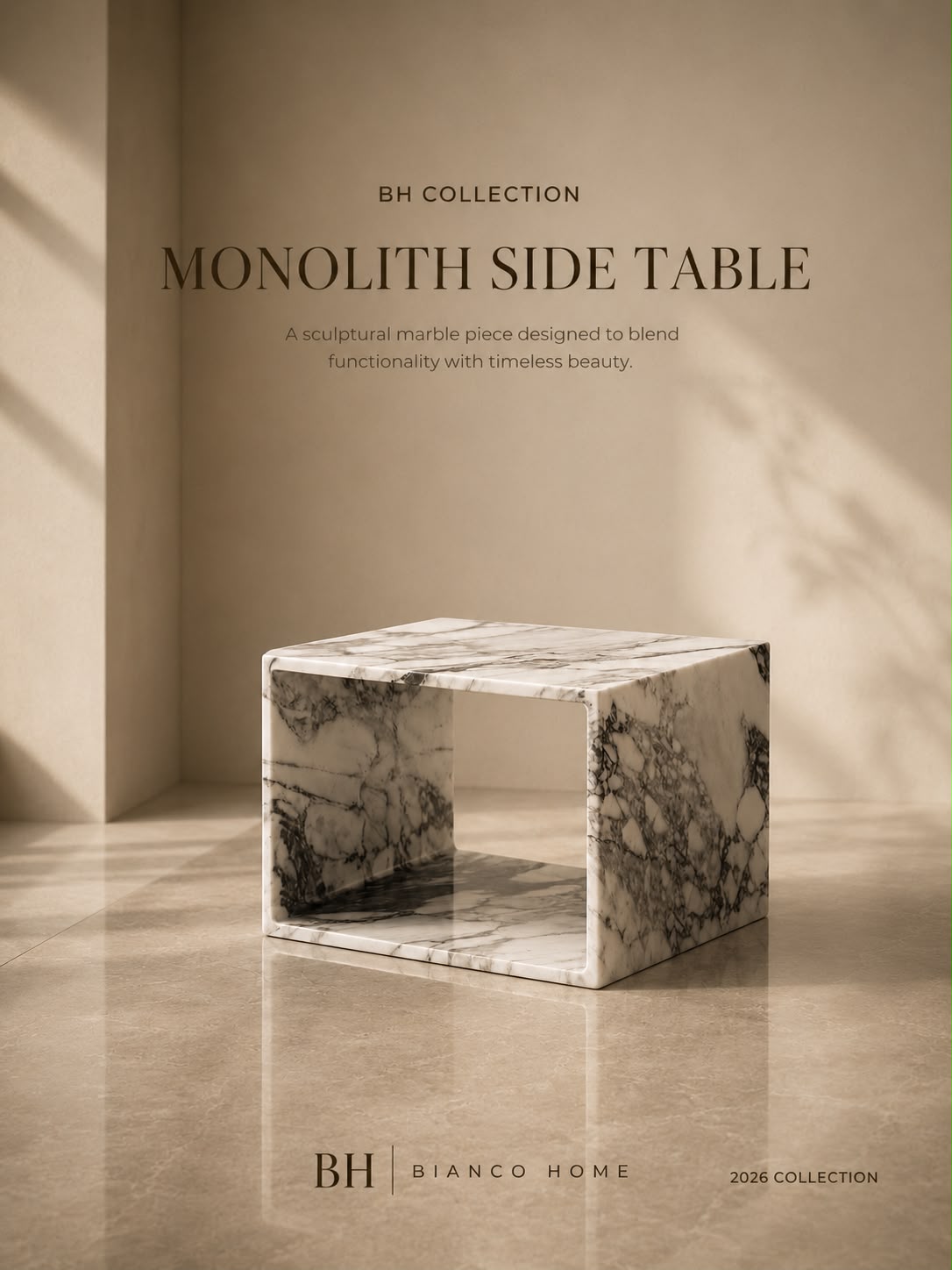 The Monolith Cubical Side Table