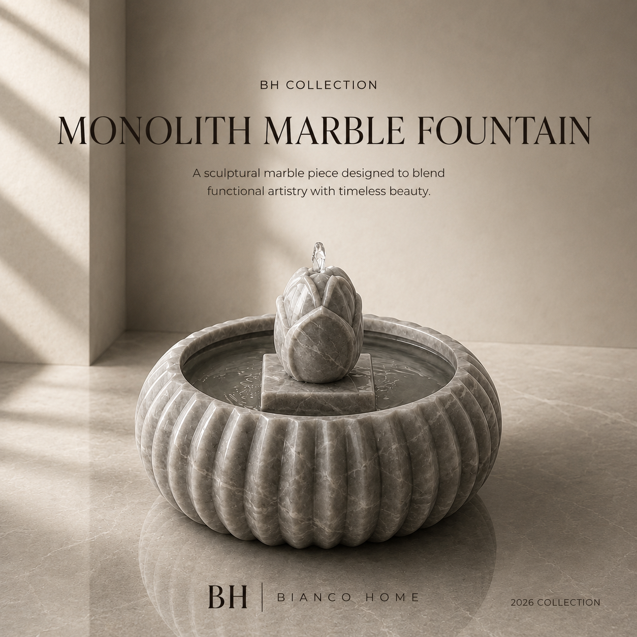 Monolith Marble Fountain
