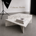 Prism Sculptural Marble Coffee Table