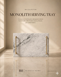 The Monolith Carrara Marble Serving Tray