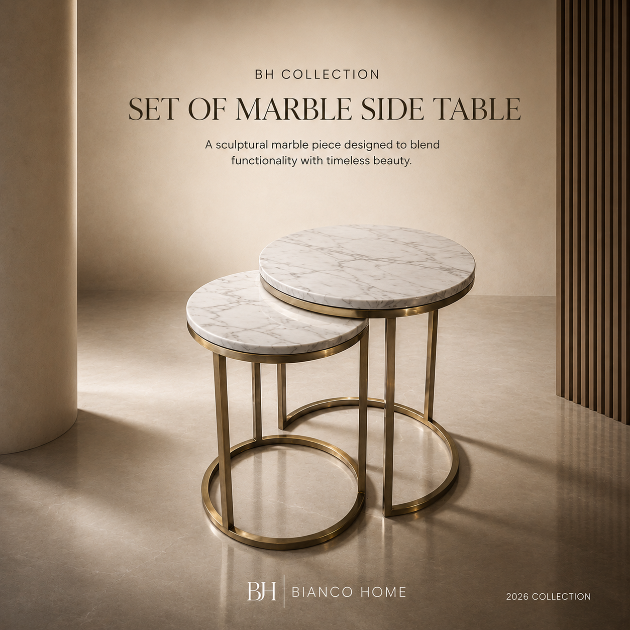 SET OF TWO SIDE TABLES