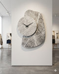Eclipse Sculptural Marble Wall Clock