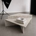 One Prism Sculptural Marble Coffee Table