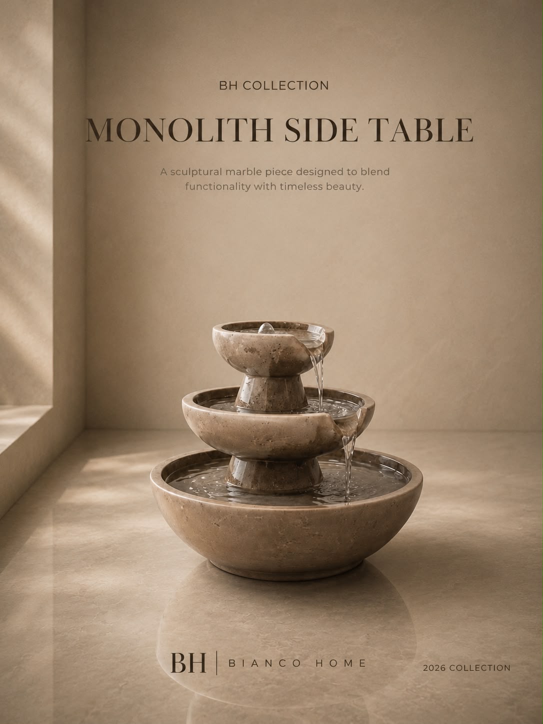 Monolith Marble Fountain